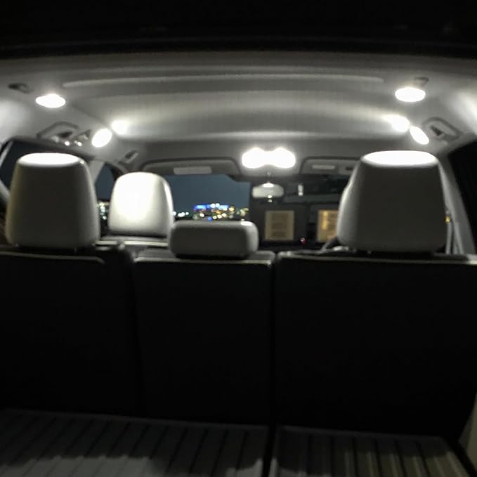 EASY EAGLE LED Interior Car Lights for Toyota-Highlander-2014-2019: 14 Piece Kit White LED Light Bulbs - Super Bright 6000K + Install Tool