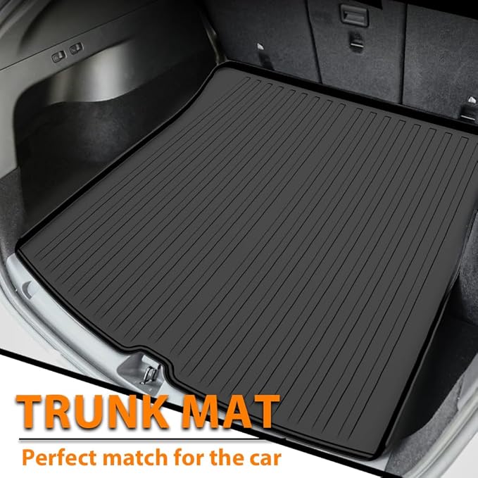 ANDPLAY TPE Floor Mats Liners Compatible with Tesla Model Y 2020-2024 5 seat (NOT for 7 SEAT) All Weather Protection Black Floor Liners alfombras para carro