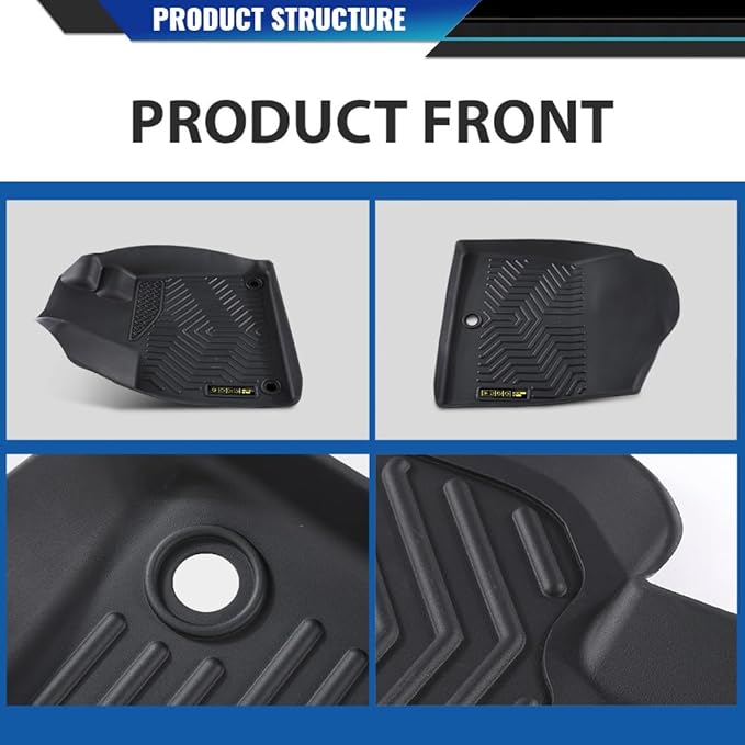 DOTCOM TPE Floor Mats Fit Honda Pilot 2023 2024 2025,All Weather Custom Fit Full Cover Protection 1st & 2nd & 3rd Row Truck Mats Cargo Liner Accessories,alfombras para carro 4PCS