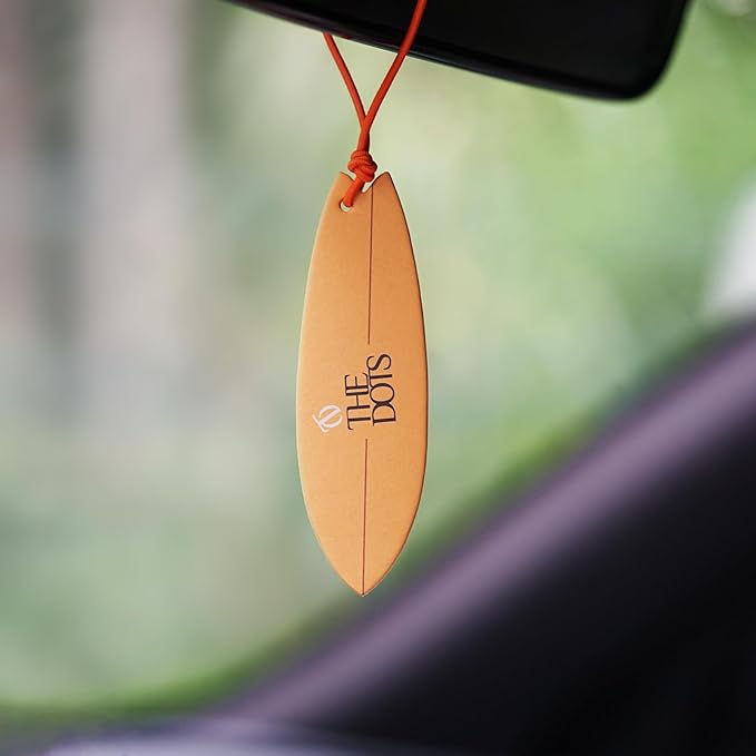 THEDOTS 15 Pack Assorted Surfboard Hanging Car Air Fresheners, 5 Unique Scents, Detachable Message Cards with Surfing Art, Long-lasting Scent, Gift for Car & Home