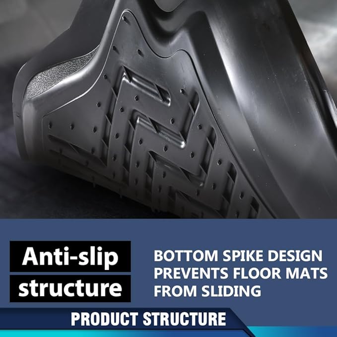 PIT66 Floor Mats Cargo Liners Compatible with Jeep Wrangler JL Unlimited 4 Door Only 2018-2024 (Not Fit for JK or 4XE) (Heavy Duty) Premium All Weather TPE Trunk Liners