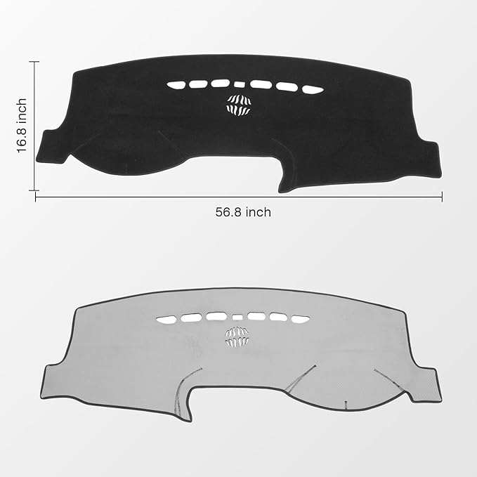 KUST Car Dash Cover for 2013-2020 Ford Fusion(S, SE, Titanium, Hybrid, Sport, Platinum, Energi) Non-Slip Dashboard Cover Interior for Ford Fusion Accessories Custom Fit Dash Mat Black