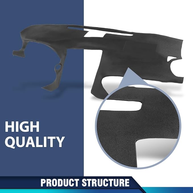 PIT66 Dash Cover Dashboard Panel Compatible with LX IS250/IS350 C 2010 2011 2012 2013, Fit LX IS250/IS350 Base 2006 2007 2008 2009 2010 2011 2012 2013 Black