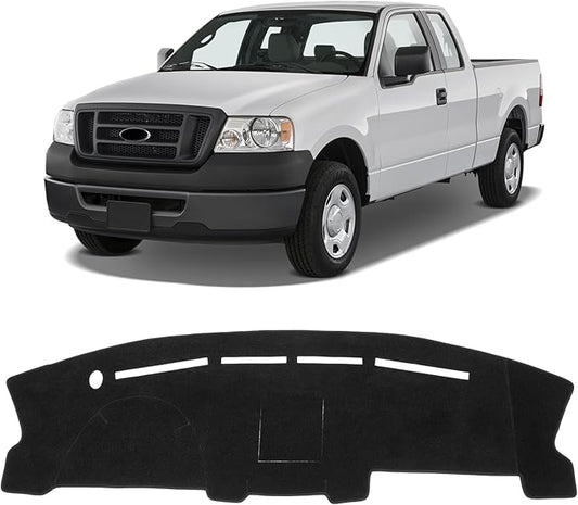 KUST Car Dash Cover for Ford F-150 2004-2006 2007 2008(XL, STX, XLT, FX4, Lariat) Left Hand Driving Polyester Dashboard Cover Non-Slip Interior Accessories for F150 Sunshade No Glare Black