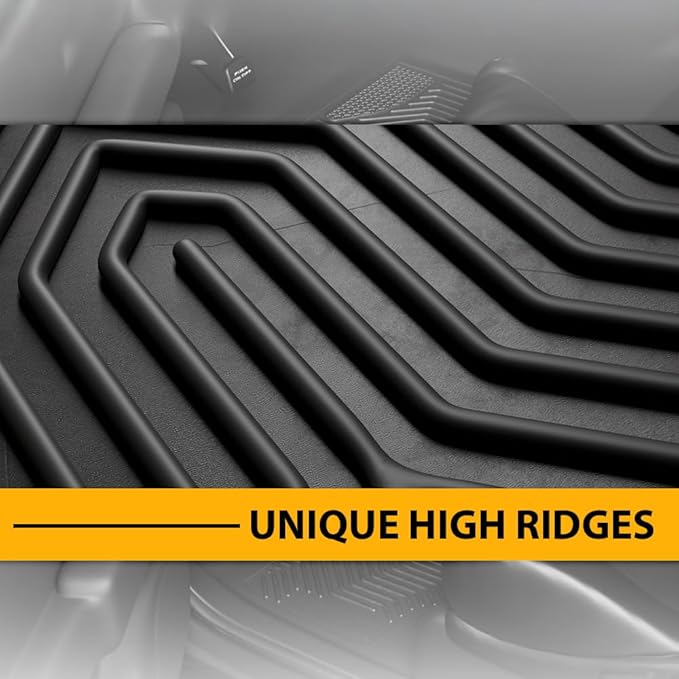 TPE Floor Mats Cargo Liners Compatible with Audi Q7 2017-2025/ Fit Audi SQ7 2020-2025/Fit Audi Q8 2019-2025,All-Weather Protection