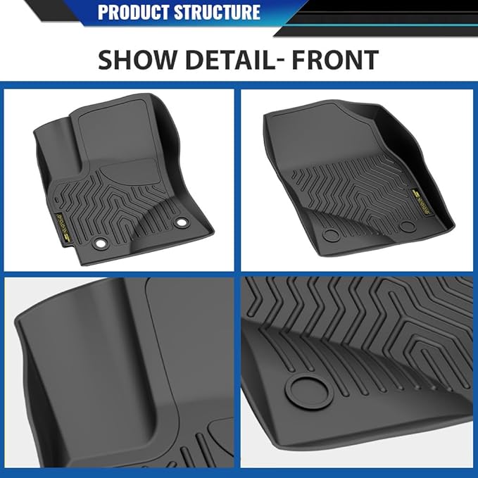 DOTCOM TPE Floor Mats Fit Toyota Corolla 2014-2019 W/Automatic Transmission, All Weather Custom Fit Full Cover Protection 1st & 2nd Row Floor Liners Cargo Liner Accessories,alfombras para carro 3PCS