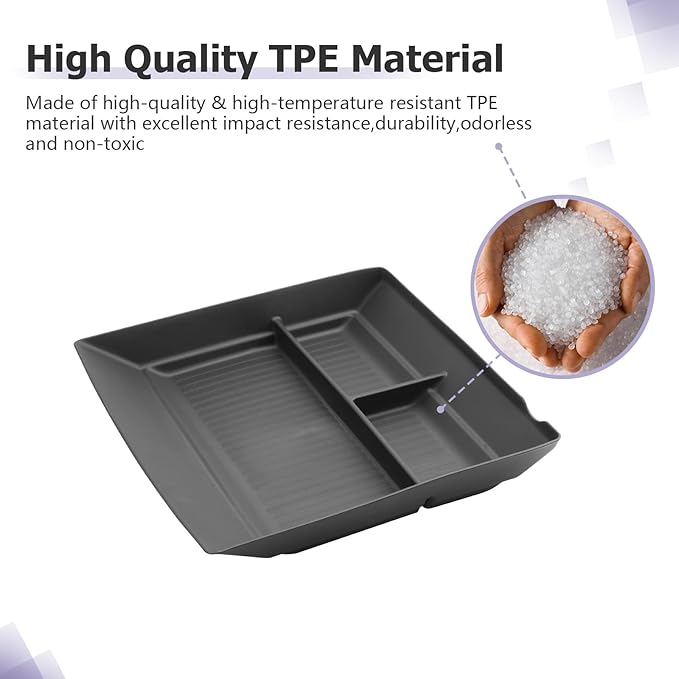 LUWU Lower Organizer Tray Compatible with 2025 2026 Armada SV/SL/Platinum Center Console Armrest Organizer Insert Tray 2025 2026 Armada Accessories Black