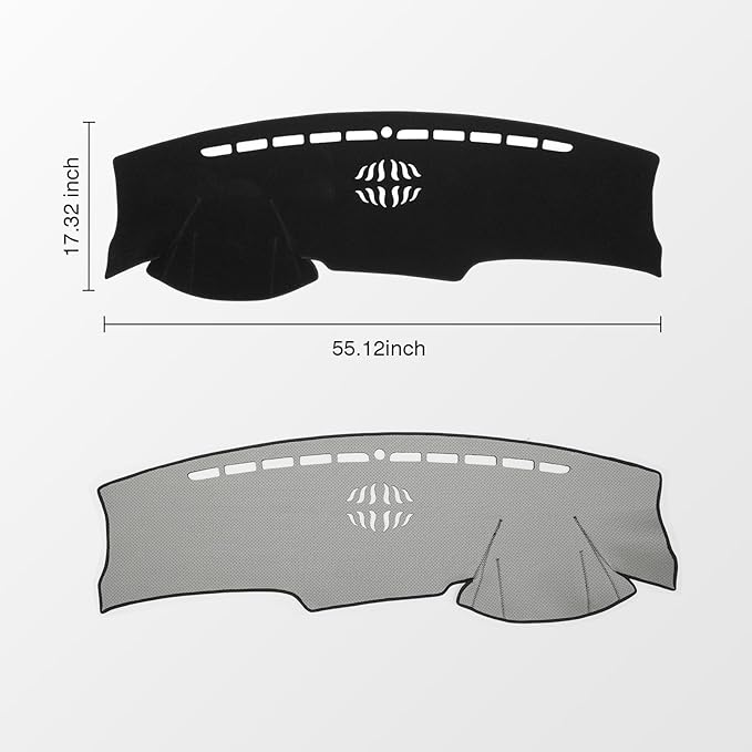 KUST Car Dash Cover for Hyundai Tucson 2022-2024 (ONLY FITS 4.2-inch Digital Instrument Cluster) (Not fits 10.25-inch Digital Instrument Cluster) Polyester Dashboard Cover Non-Slip Dash Mat Black