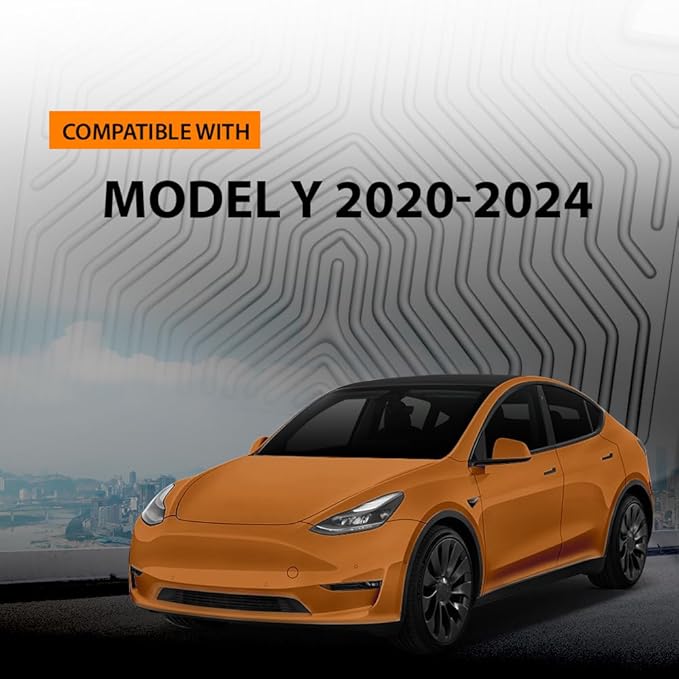 ANDPLAY TPE Floor Mats Liners Compatible with Tesla Model Y 2020-2024 5 seat (NOT for 7 SEAT) All Weather Protection Black Floor Liners alfombras para carro