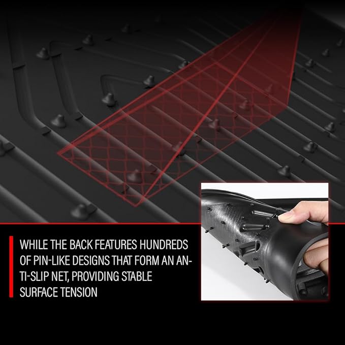 ANDPLAY TPE Floor Mats Liners Compatible with Honda Civic 2022-2025/ Acura Integra 2023 2024 2025（Fit Rear Seats Wthout USB Ports） All Weather Protection Black Floor Liners alfombras para carro