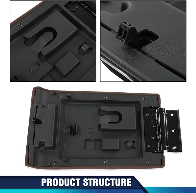 PIT66 Center Console Armrest Lid Cover Compatible with Ford F150 2009-2014/Fit Lincoln Mark LT 2010-2014, Fit for Flow Through Consoles Only 9L3Z1506024CC