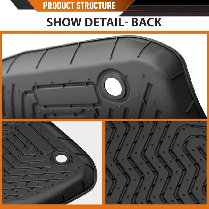 ANDPLAY TPE Floor Mats Liners 3PCS Compatible with Tesla Model S 2021 2022 2023 2024 All Weather Protection Black Floor Liners alfombras para carro