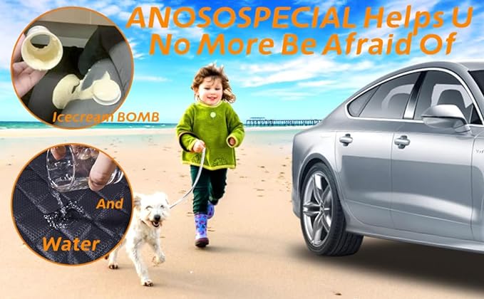 Dog Car Seat Cover for Back Seat Cover for Kids, Waterproof X Large Rear Seat Protector for Pet Auto SUV Truck (XL, Black)