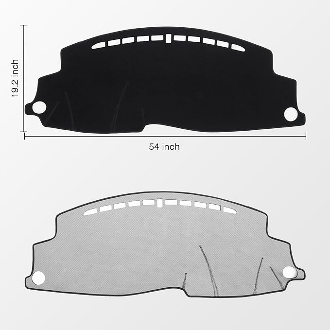 KUST Car Dash Cover for Honda HR-V HRV 2016-2021 2022 Dashboard Cover Non-Slip Center Console Dash Cover Interior for Honda HR-V HRV Accessories Custom Fit Dash Mat Sunshade Windshield Glare Black