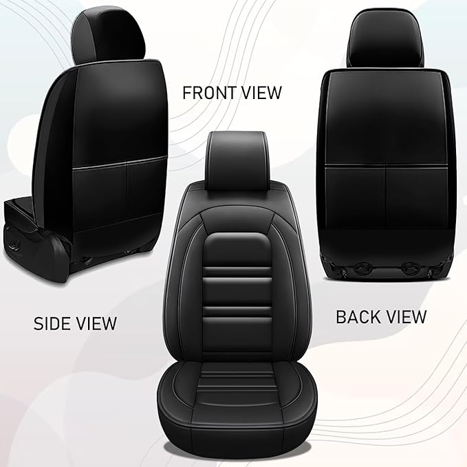 Seat Cover for Nissan Car Murano 2003-2025 | Car Seat Covers Front Seats, Waterproof Seat Protectors, Automotive Front Seat Covers (Front Seat, Black)