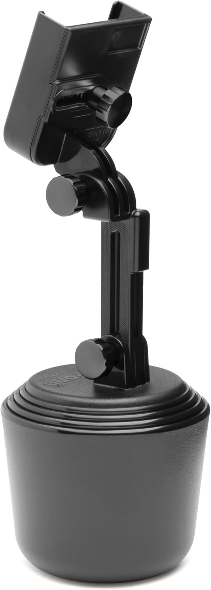 WeatherTech CupFone with Extension – Adjustable, Universal Cup Holder Cell Phone Mount Car & Truck Accessory – Best Design for iPhone & Smartphone Charging – Black Metal Knobs