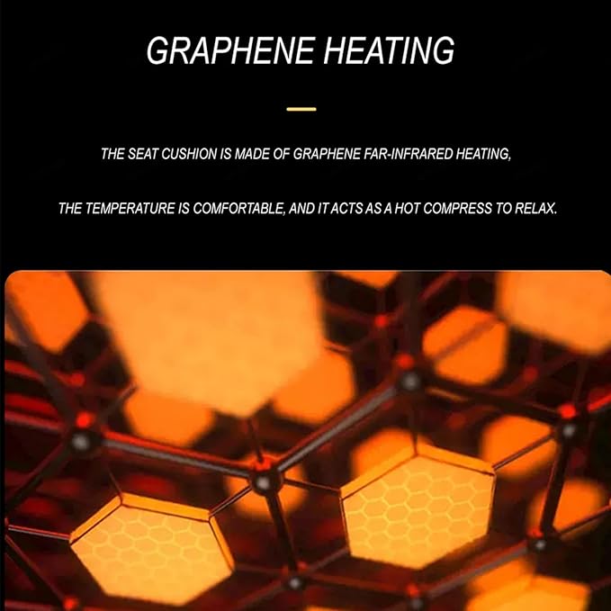 Non-Slip Warm Car seat Cushion Easy to Install and Detachable Essential for Long Distance Driving in Winter,USBport