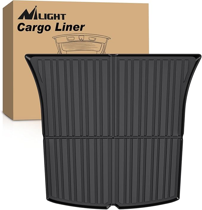 Nilight Cargo Mats for Tesla Model Y 5 Seat 2020 2021 2022 2023 2024 2025 All Weather Protection Heavy Duty Cargo Liners