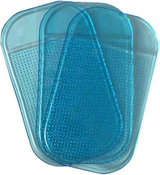 5PCS Extra-Strong Anti-Slip Pad Car Dashboard Sticky Pad Removable Silicone Gel Mat Washable Multi-Purpose PU Gel for Cell Phone Tablet (Blue)