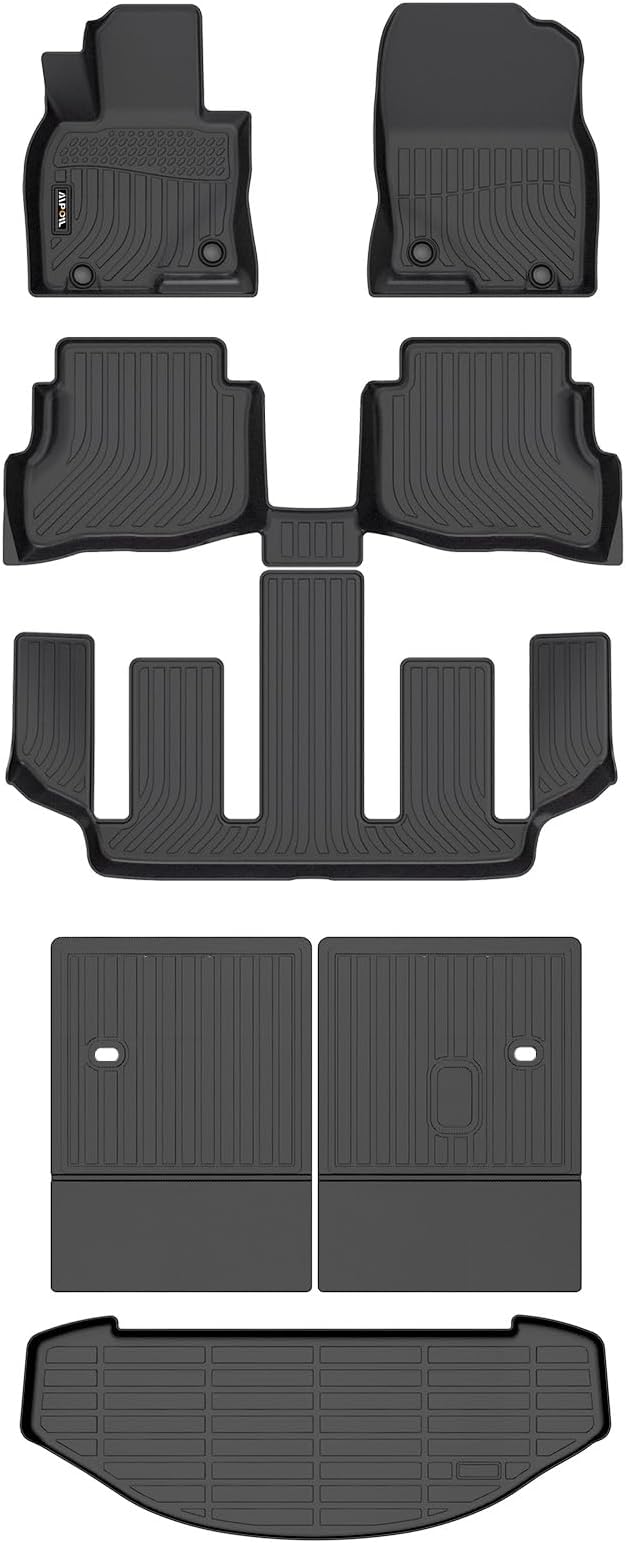 AIPOIL®TPE Floor mats Custom for 2020-2023 CX9 (for 6 Seats) | All-Weather | Easy to Clean | All-Round Protection丨Full Set Automobile mats Accessories.