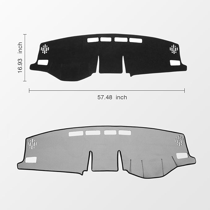 KUST Car Dash Cover Compatible with 2019-2025 Toyota RAV4 Left Hand Drving Dash Carpet Polyester Non-Slip Dash Protector Interior Accessories for RAV4 Custom Fit Dash Mat No Glare Black