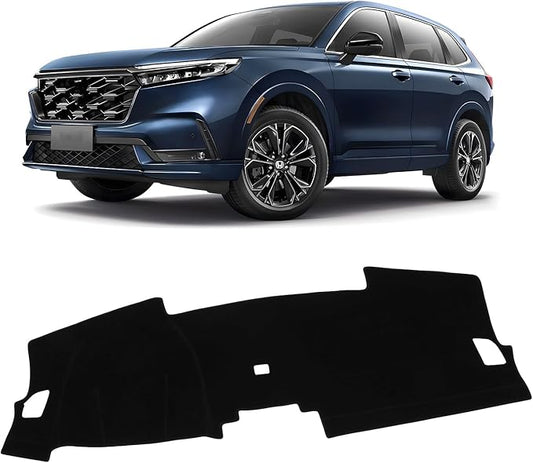 KUST Car Dash Cover for Honda CRV CR-V 2023 2024 2025 2026 (EX, EX-L, Sport, Sport Touring) (Without HUD) Non-Slip Dashboard Cover Polyester Interior for CRV Accessories Sunshade No Glare Black