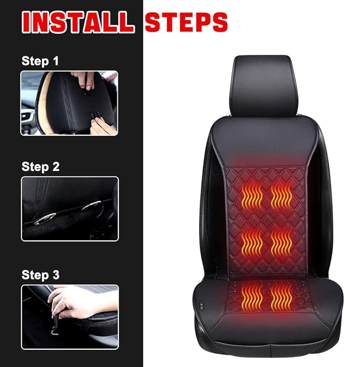 Universal Seat Cushion, Comfortable Seat Cover with Full Back Support in Winter (X-Large)