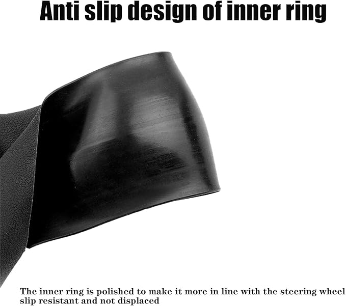 Stretchy Silicone Car Steering Wheel Cover - Universal Fit for Most Cars,Anti Slip Odorless Stretchy Steering Wheel Cover, Fit 14''/15''/16'' Steering Wheel Grip