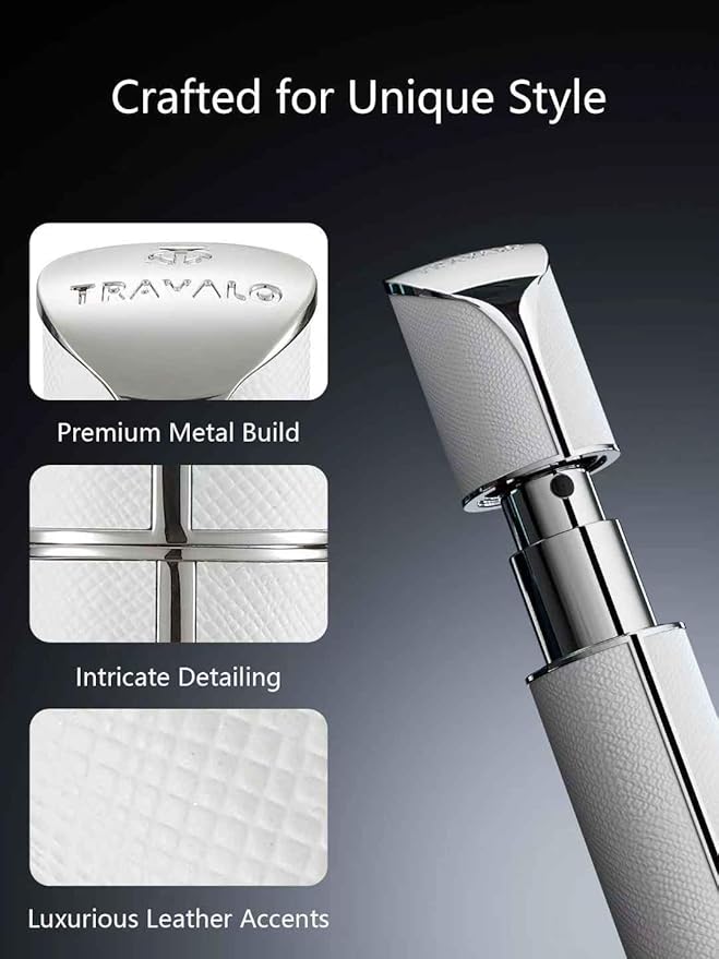 Travalo AQUA Perfume Travel Refillable Bottle, Bottom Filling Fragrances Perfume Atomizer, Mini Cologne Dispenser, Portable Sprayer for Women Men, Gift