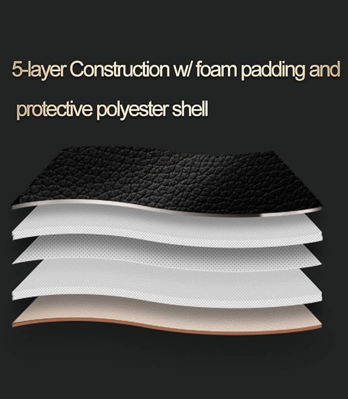 EKR Custom Fit Tacoma Front Car Seat Covers for Select Toyota Tacoma 2016 2017 2018 2019 2020 2021 2022 2023 Double Cab/Access Cab - Front Row Only, Leather(Black/Gray)