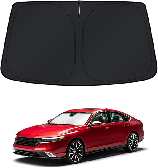 KUST Windshield Sun Shade for Honda Accord 2018-2024 2025 2026 Window Accessories 4 Layers Sunshade Sun Protector Foldable Block UV Rays Keep Car Cooler