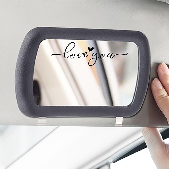 2 x Love You Car Mirror Decal, Rearview Mirror Decal, Tumbler Sticker, Water Bottle Stickers, Vinyl Tumbler Stickers