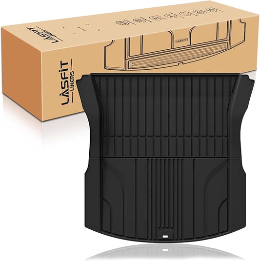 LASFIT Trunk Mat Trunk Liner for Tesla Model 3 Highland 2025 2024, All Weather TPE Custom Fit Cargo Mat Cargo Liner Interiror Accessories, Black