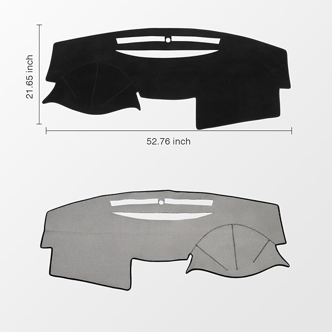 KUST Car Dash Cover Compatible with Toyota Camry 2007 2008 2009 2010 2011 Polyester Dashboard Cover Non-Slip Dash Protector Interior Accessories for Camry Custom Fit Dash Mat No Glare Black