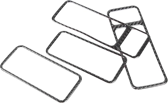 Inner Door Handle Bowl Cover Trim Car Inner Door Bowl Protector Compatible with INEOS Grenadier 2020-2024 Soft Carbon Fiber Interior Door Handles Cover Trim (Black, Outer)