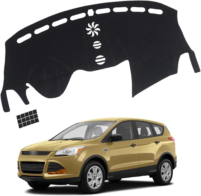 XITER Polyester Dashboard Cover Mat Carpet Dash Nonslip Sun Shade Mat Compatible For Ford 2013-2019 ESCAPE.
