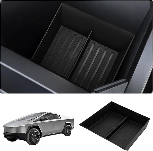 2025 Tesla Cybertruck Center Console Organizer Tray Armrest Organizer Storage Box Tray TPE Center Consoles Storage Box Armrest Console Organizer 2024 Cybertruck Accessories