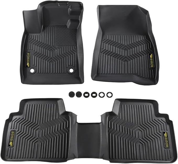 DOTCOM TPE Floor Mats Fit Honda Accord 2023 2024, All Weather Custom Fit Full Cover Protection 1st & 2nd Row Truck Mats Cargo Liner Accessories,alfombras para carro 3PCS