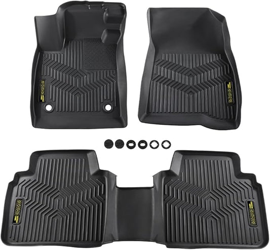 DOTCOM TPE Floor Mats Fit Honda Accord 2023 2024, All Weather Custom Fit Full Cover Protection 1st & 2nd Row Truck Mats Cargo Liner Accessories,alfombras para carro 3PCS