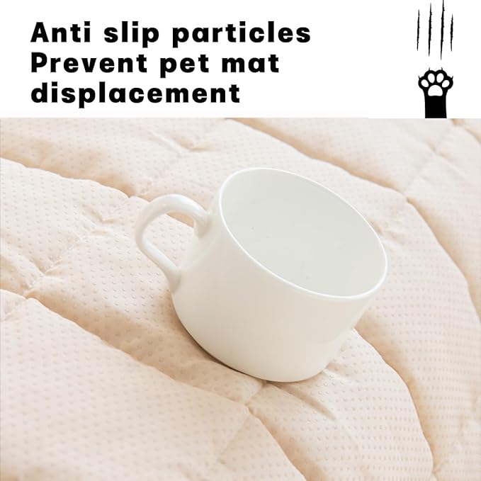 Non-Slip Dog Bed Mat for Car, Fuzzy Backseat Pet Mat, Travel Pet-Friendly Seat Cover for Cars, Compatible with Backseat Extenders and Seat Protectors 24.8x54 inch