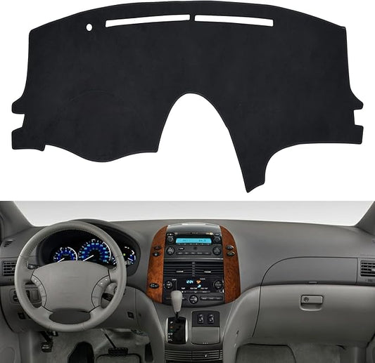 SPEEDWOW Dashboard Dash Board Cover Mat Carpet Compatible with Toyota Sienna 2004-2010