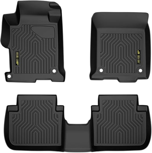 DOTCOM TPE Floor Mats Fit Honda Accord Sedans 2013 2014 2015 2016 2017, All Weather Custom Fit Full Cover Protection 1st & 2nd Row Truck Mats Cargo Liner Accessories,alfombras para carro 3PCS