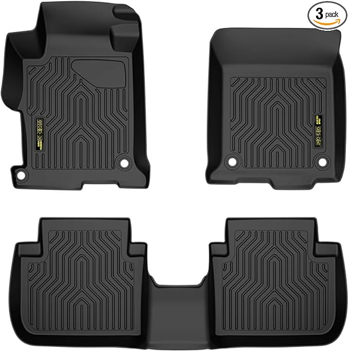 ANDPLAY TPE Floor Mats Cargo Liners Compatible with Honda Accord Sedans 2013 2014 2015 2016 2017 1st & 2nd Row All Weather Automotive alfombras para carro