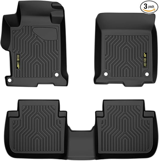 ANDPLAY TPE Floor Mats Cargo Liners Compatible with Honda Accord Sedans 2013 2014 2015 2016 2017 1st & 2nd Row All Weather Automotive alfombras para carro