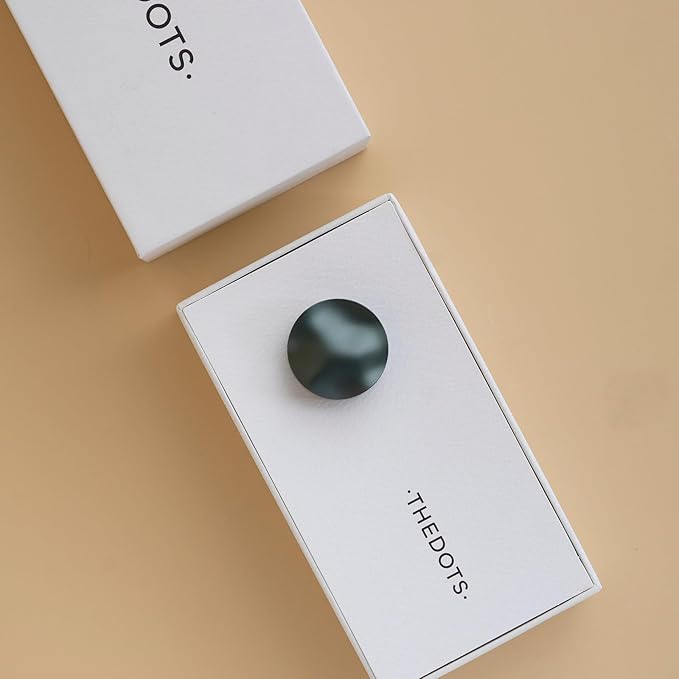 THEDOTS Metal Wave Car Air Freshener Vent Clip, Amber Moss, Water Ripple Design, Long-lasting Fragrance, Gift for Drivers