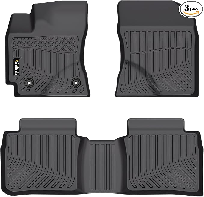 Wailtnb-Floor Mats for Toyota Corolla 2014-2019 (Only Sedan) Waterproof Durable Easy to Clean All Weather Car Mat Custom Fit for Toyota Corolla Accessories Black