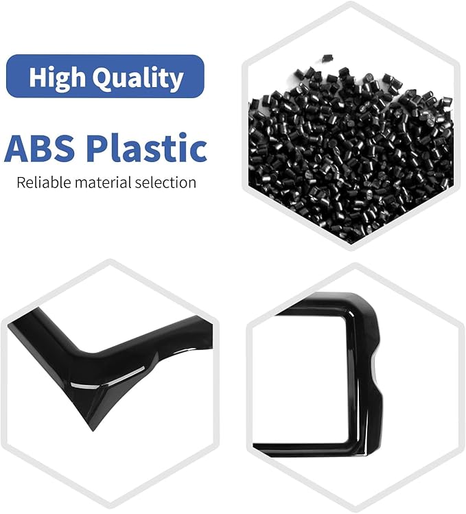 RT-TCZ for Jeep JL Center Console Radio Display Panel Trim Cover for Jeep Wrangler JL JLU Gladiator JT 2018-2023 Black Interior Accessories 8.4 inch