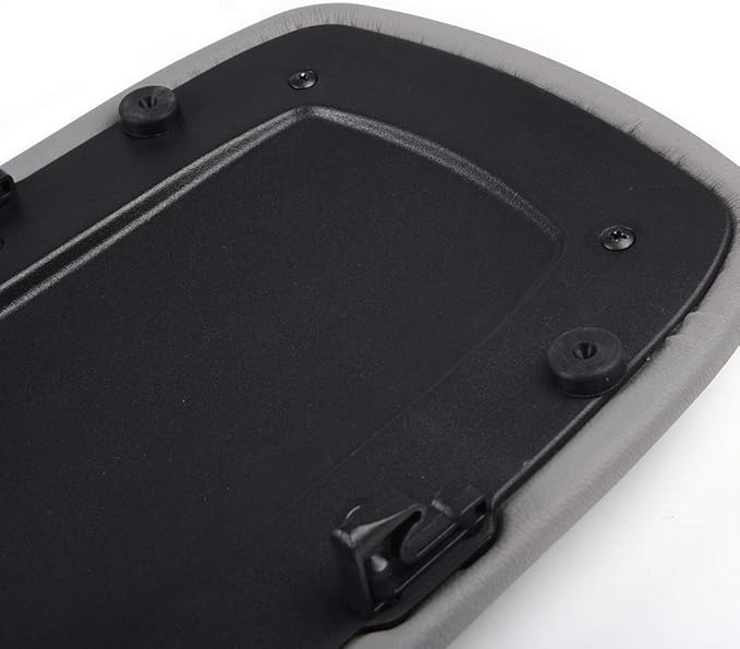 PIT66 Center Console Lid Cover, Compatible with 1997-2000 Ford Explorer/1997-2001 Mercury Mountaineer/2001-2002 Ford Explorer Sport Trac Light Gray Armrest Lid Kit
