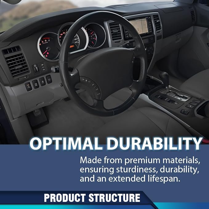 PIT66 Dash Bezel Cover Compatible with Toyota 4Runner 2003-2009 Black Plastic Dashboard Instrument Panel