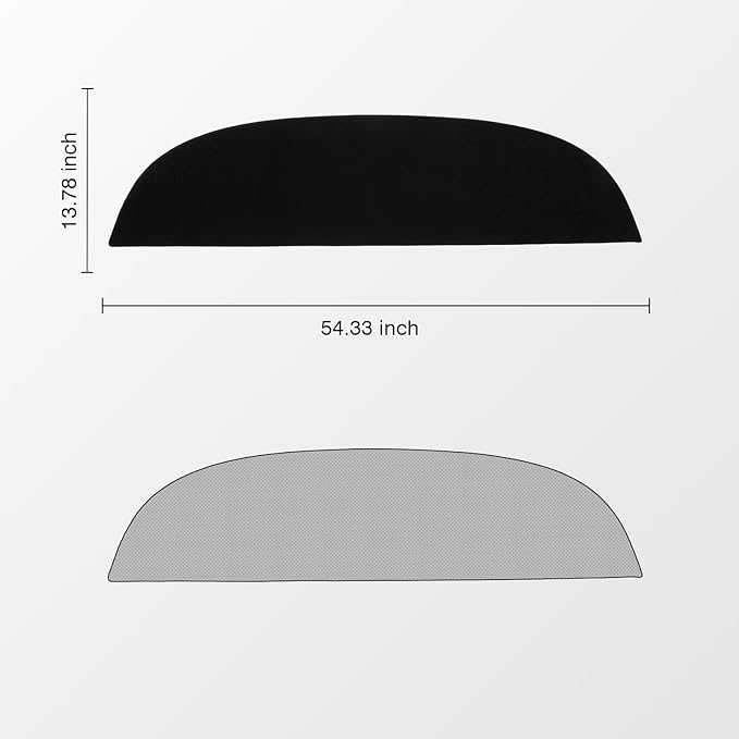 KUST Car Dash Cover Compatible with Tesla Model Y Juniper 2025 2026 Polyester Dashboard Cover Dash Carpet Non-Slip Interior Accessories for Model Y Juniper Custom Fit Dash Mat No Glare Black